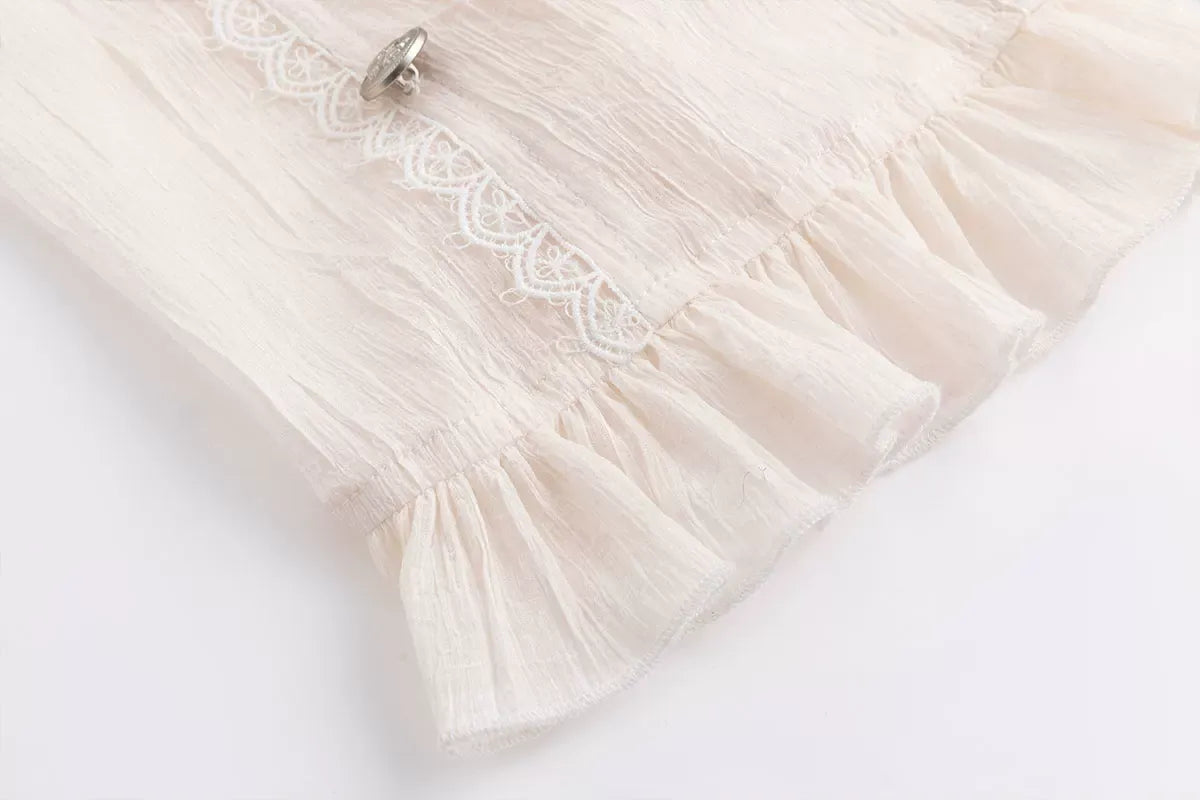 Gothic Ruffled Chiffon Shirt