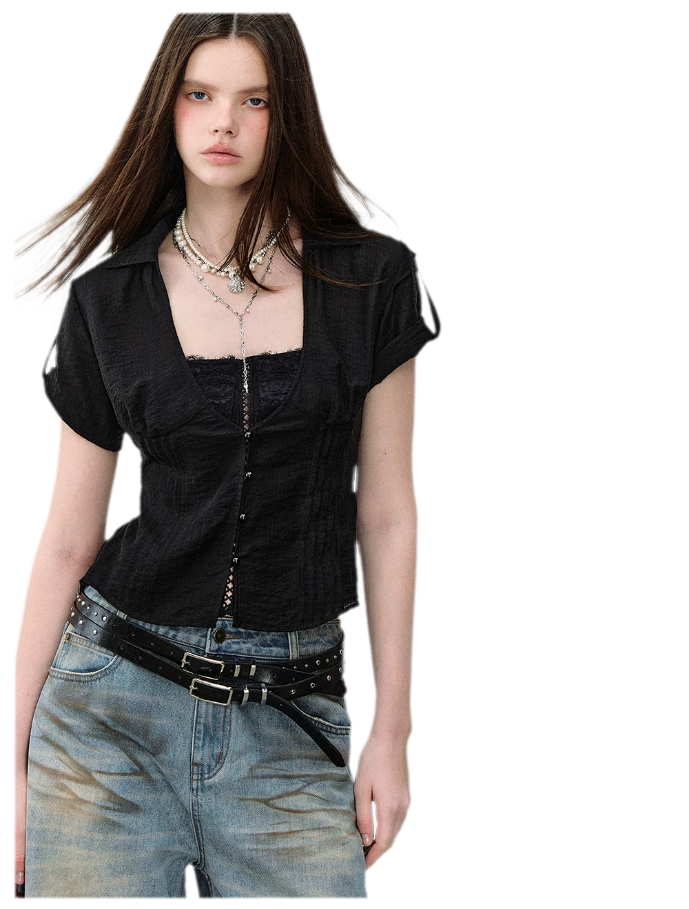 Lace Layered Shirt