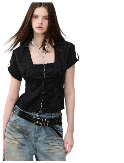 Lace Layered Shirt
