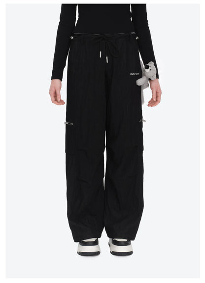 Loose Wide-Leg Cargo Pants