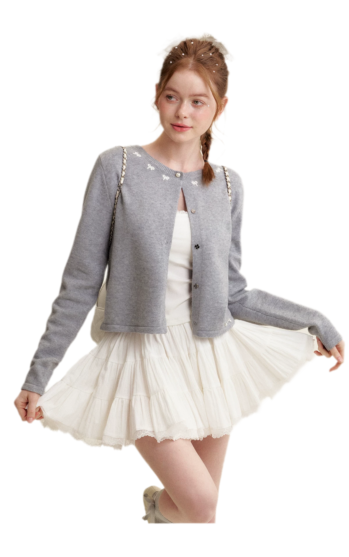Romantic Lace Puff Skirt