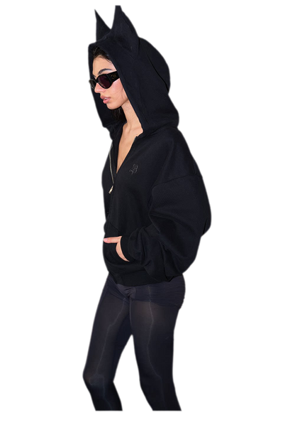 Devil Ear Zip Hoodie