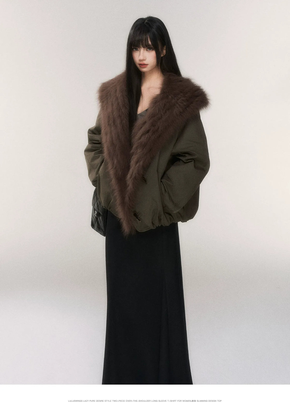 Goose Down Fox Fur Jacket