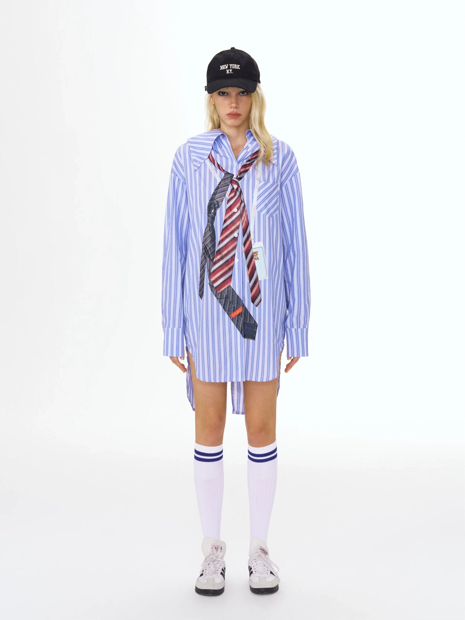 Striped Hooded Shirt