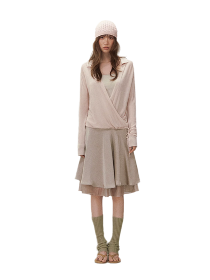 Satin Midi Skirt