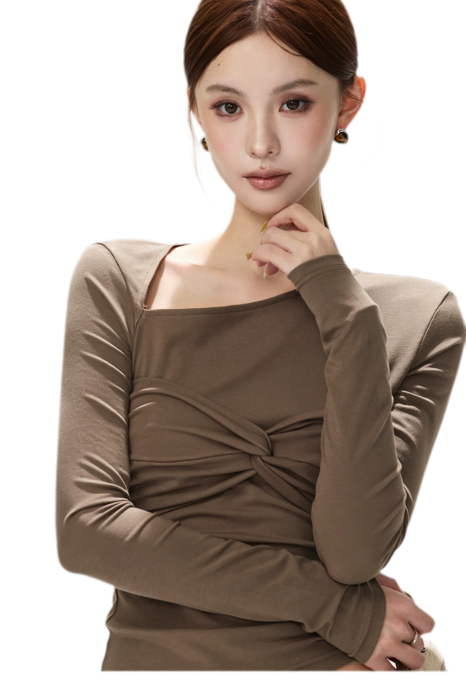 Ribbed Asymmetric Knit Set