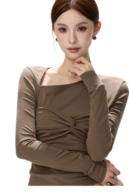 Ribbed Asymmetric Knit Set