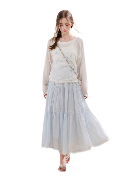Lace Tiered Skirt