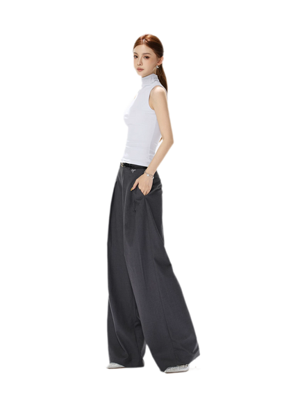 Tailored Wide-Leg Pants