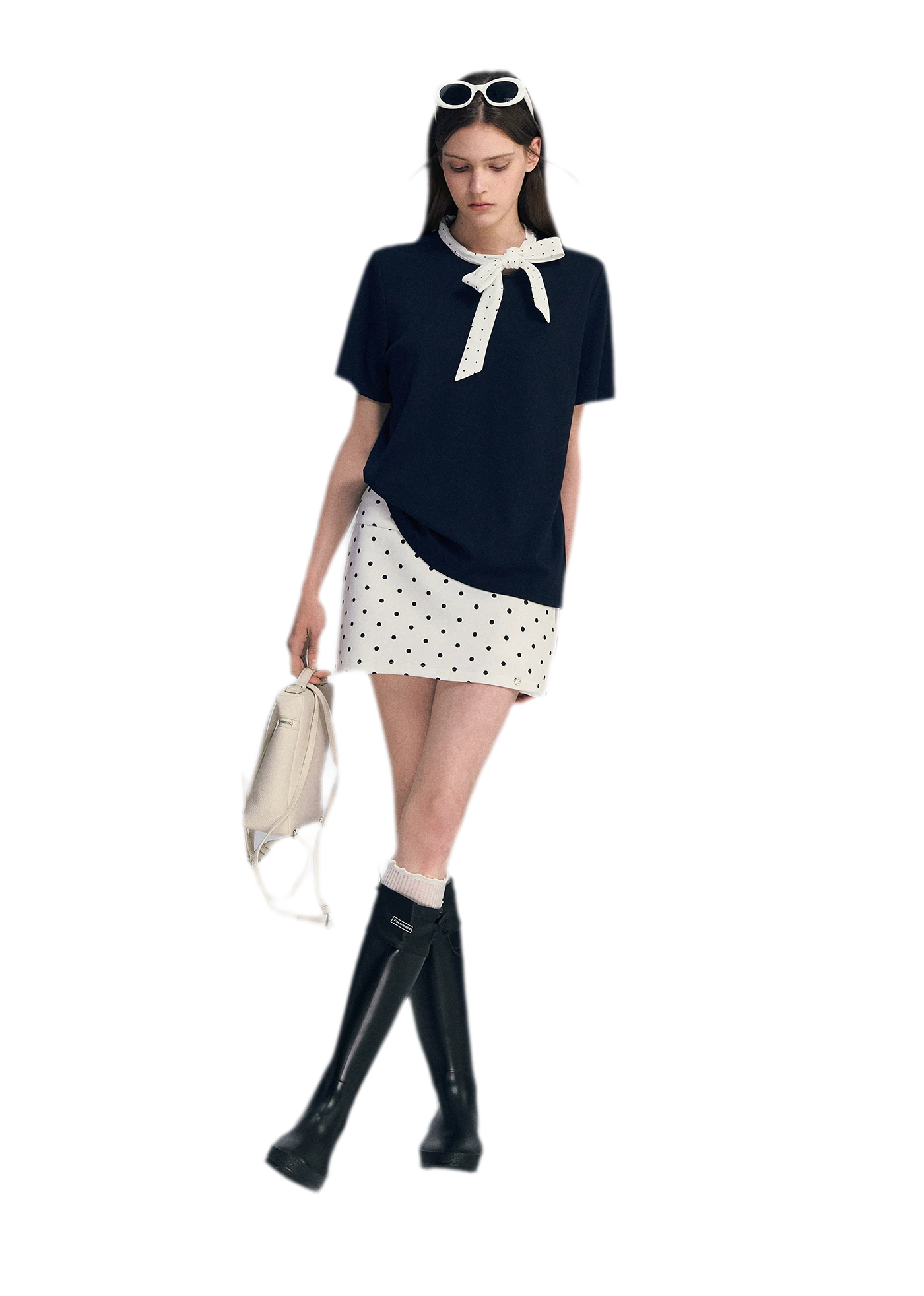 Polka Dot Bow T-Shirt