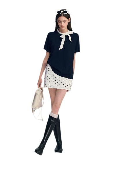 Polka Dot Bow T-Shirt