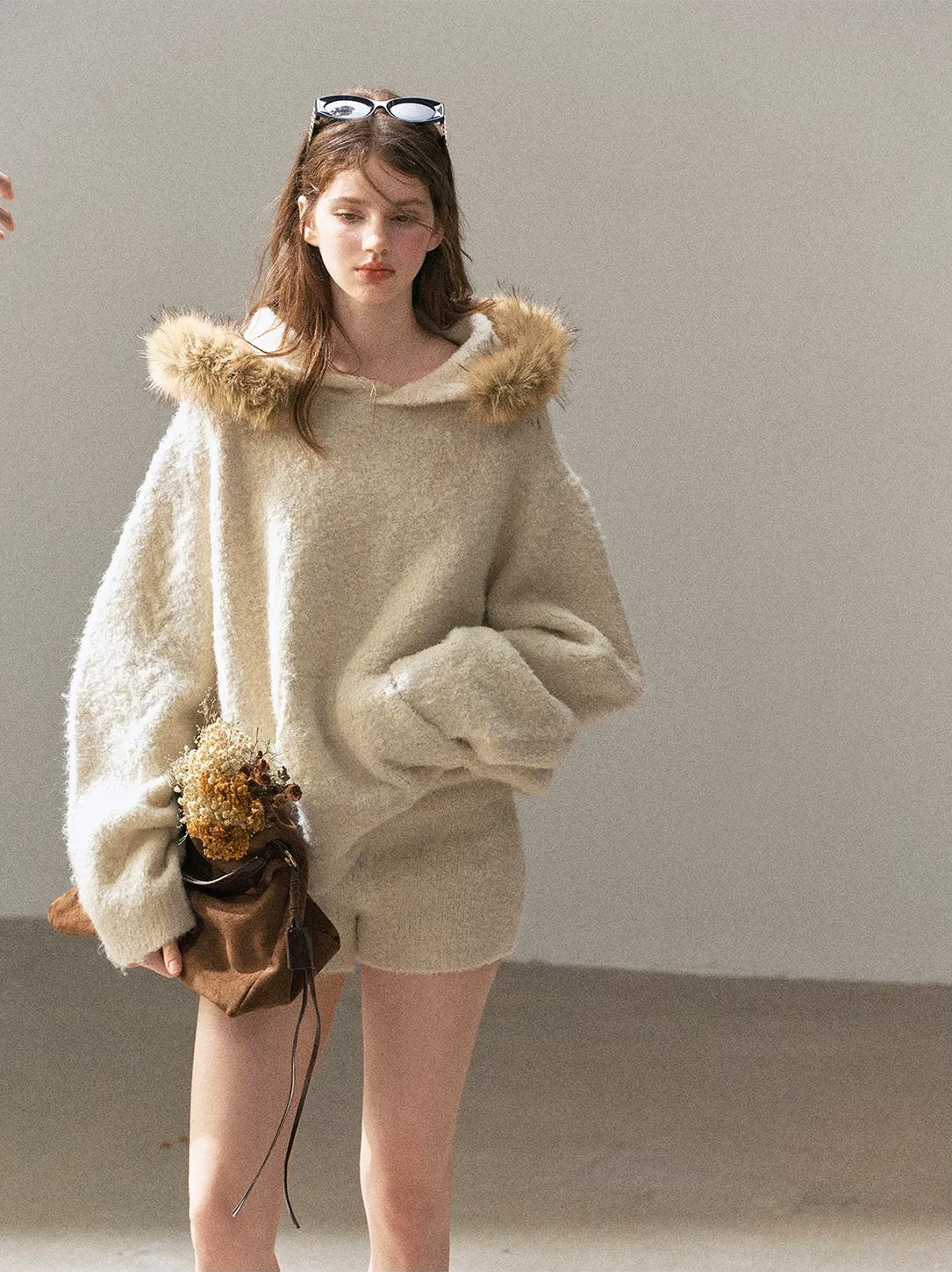 Loop Knit Hooded Set