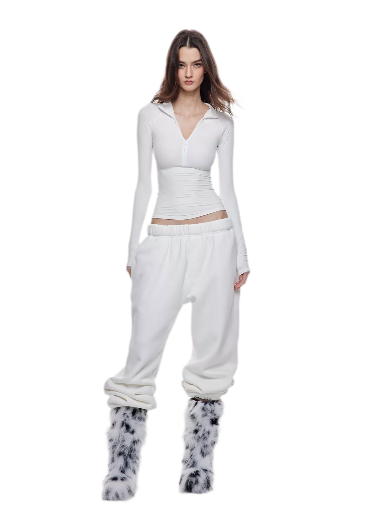 Zip-Front Skin Top