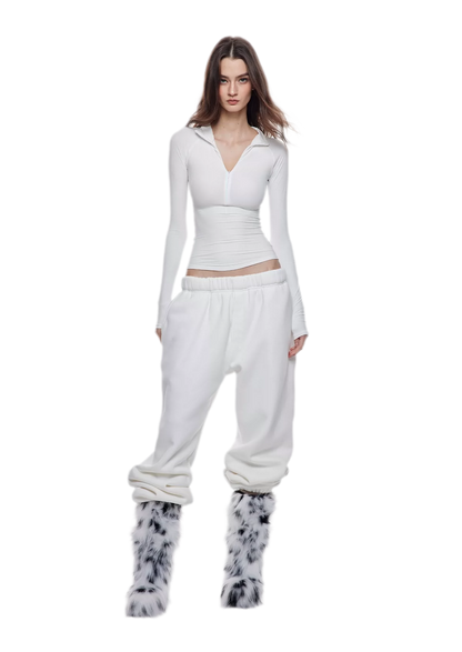 Zip-Front Skin Top