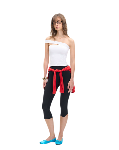 Asymmetric Strap Bustier Top