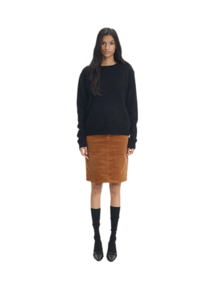 Brushed Knit Crewneck Sweater