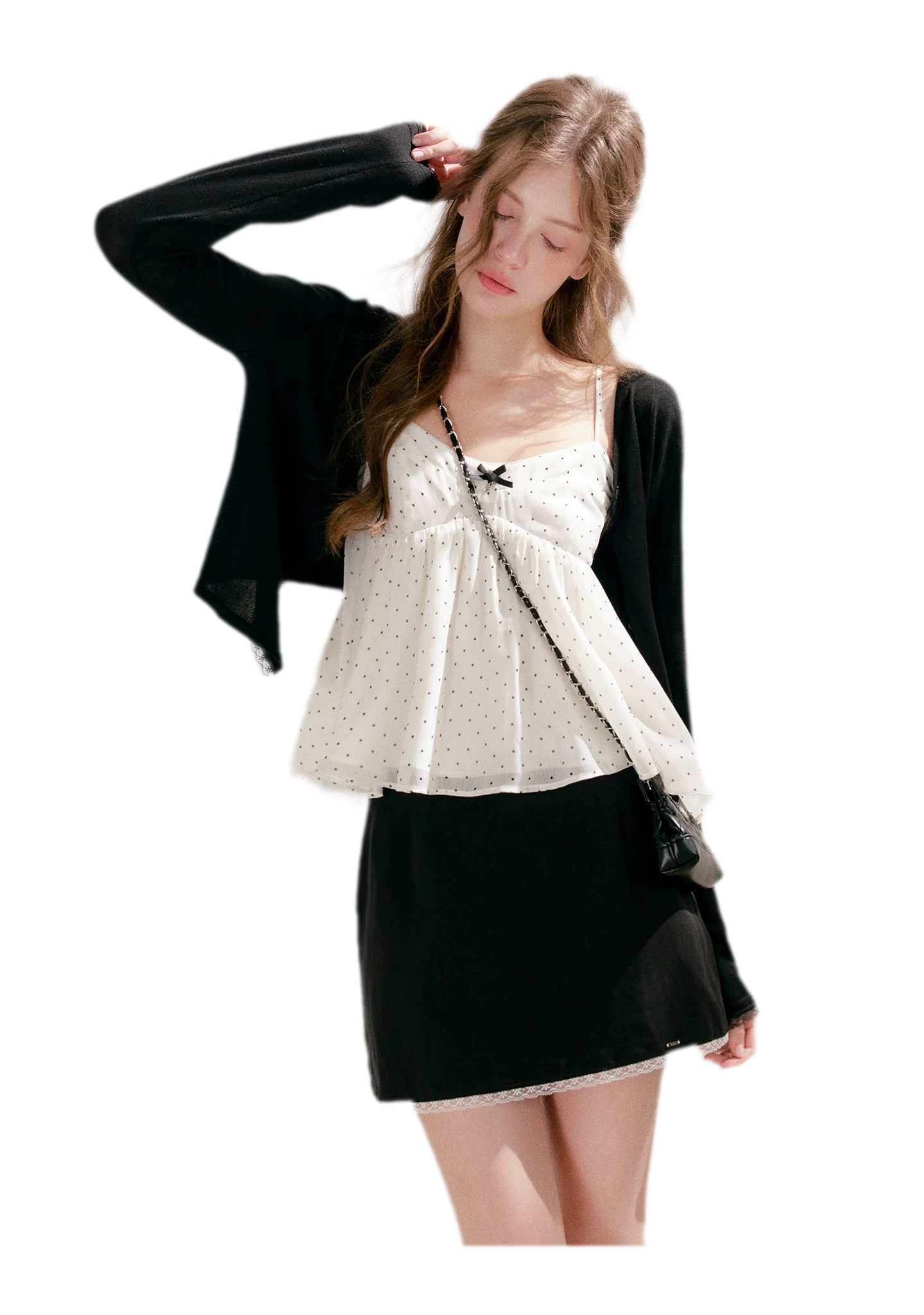 Polka Dot Ruffle Cami