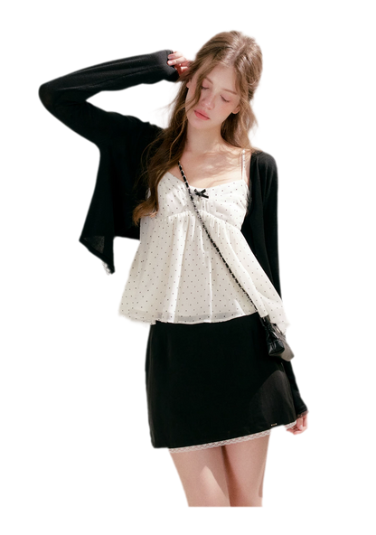 Polka Dot Ruffle Cami