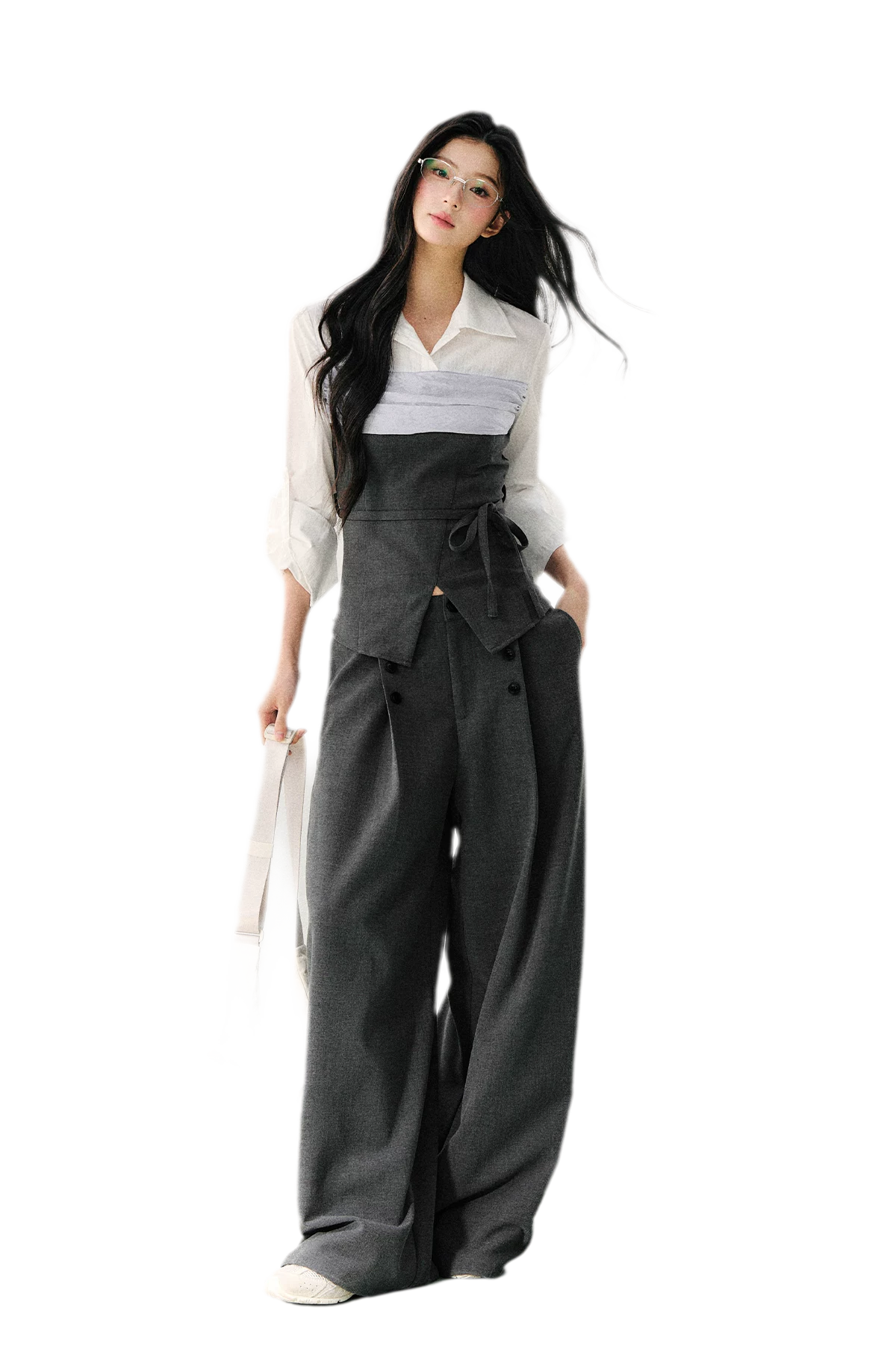 Layered Bustier Shirt