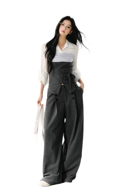 Layered Bustier Shirt