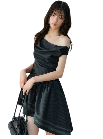 Asymmetric One-Shoulder Dress