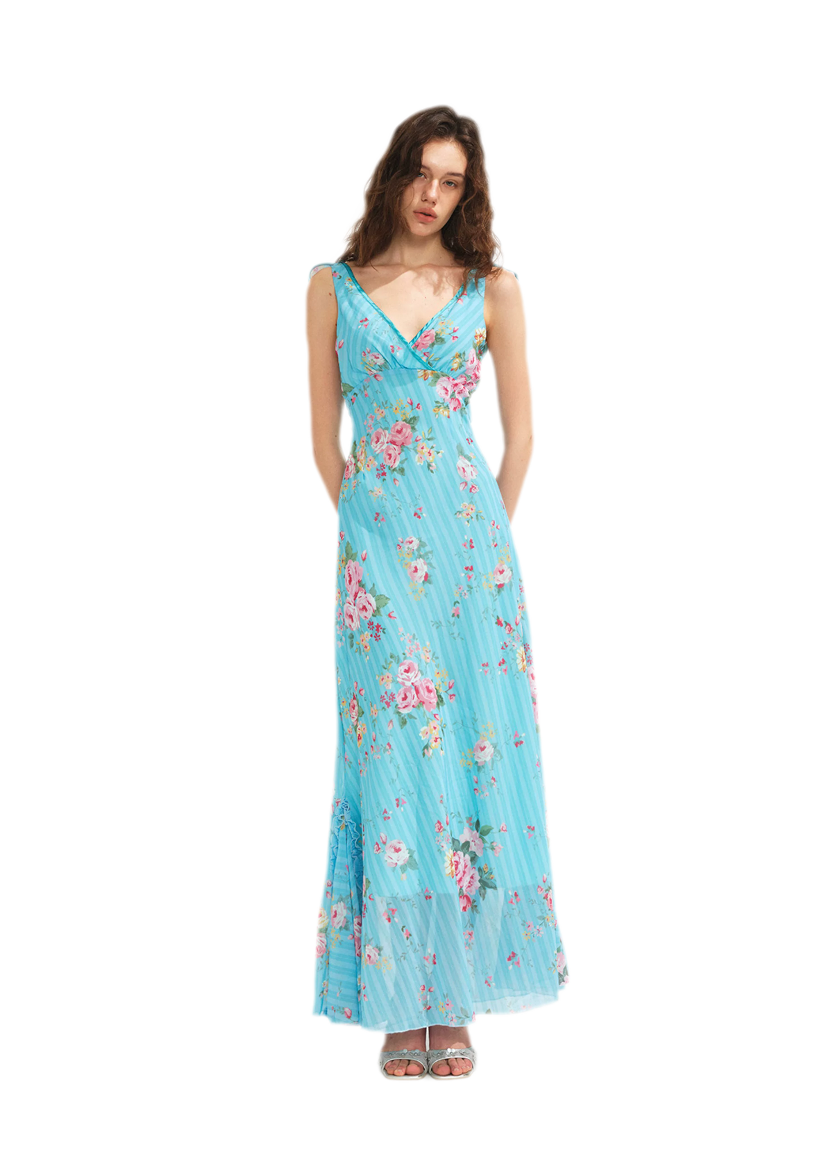 Lace Trim Mermaid Dress