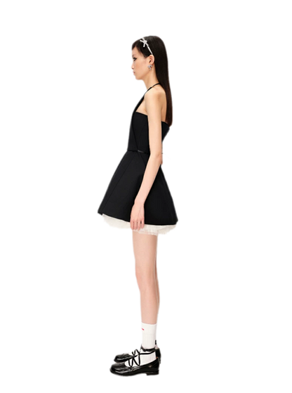 Structured Tulle A-Line Dress