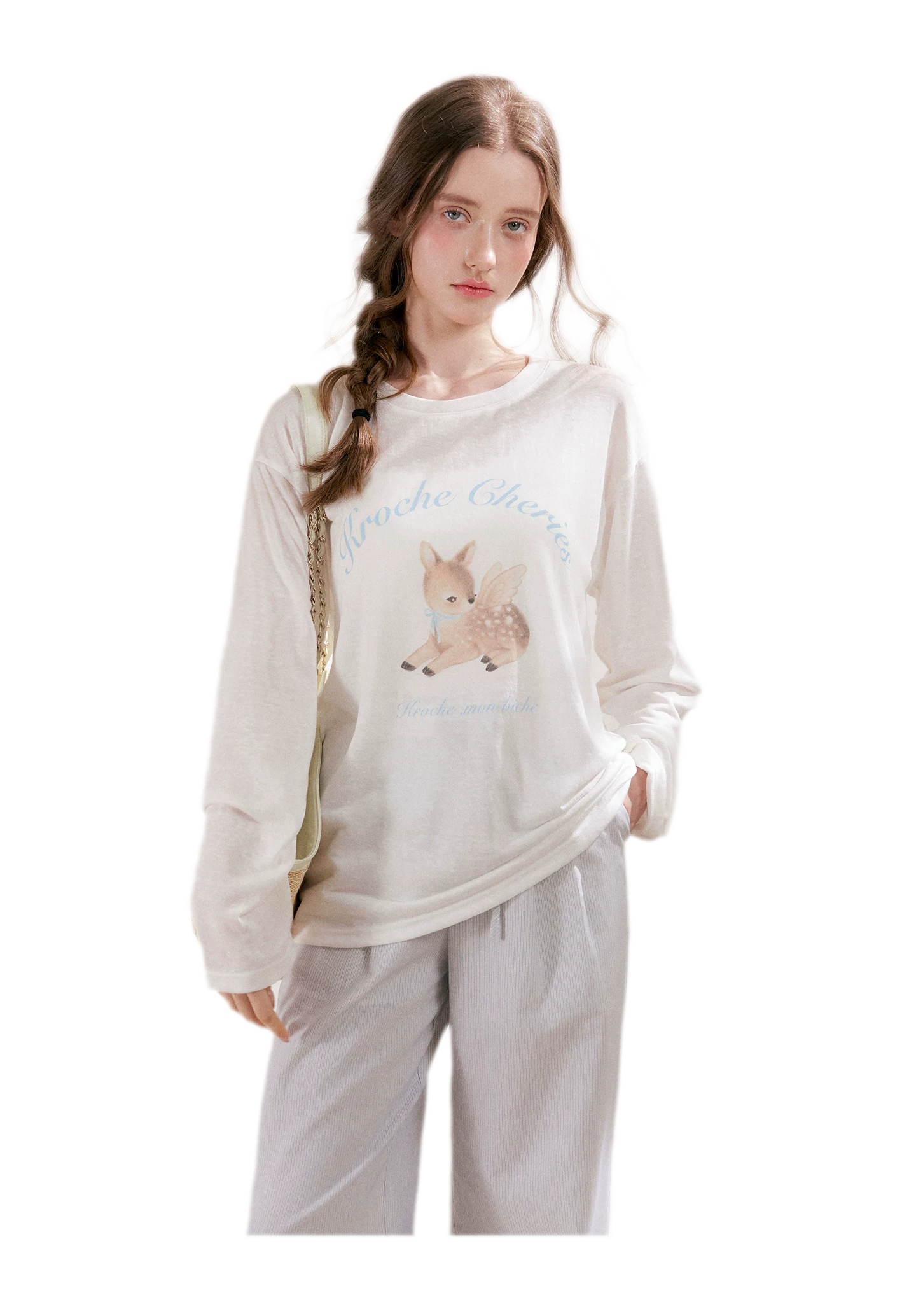 Hand-Painted Deer Shirt