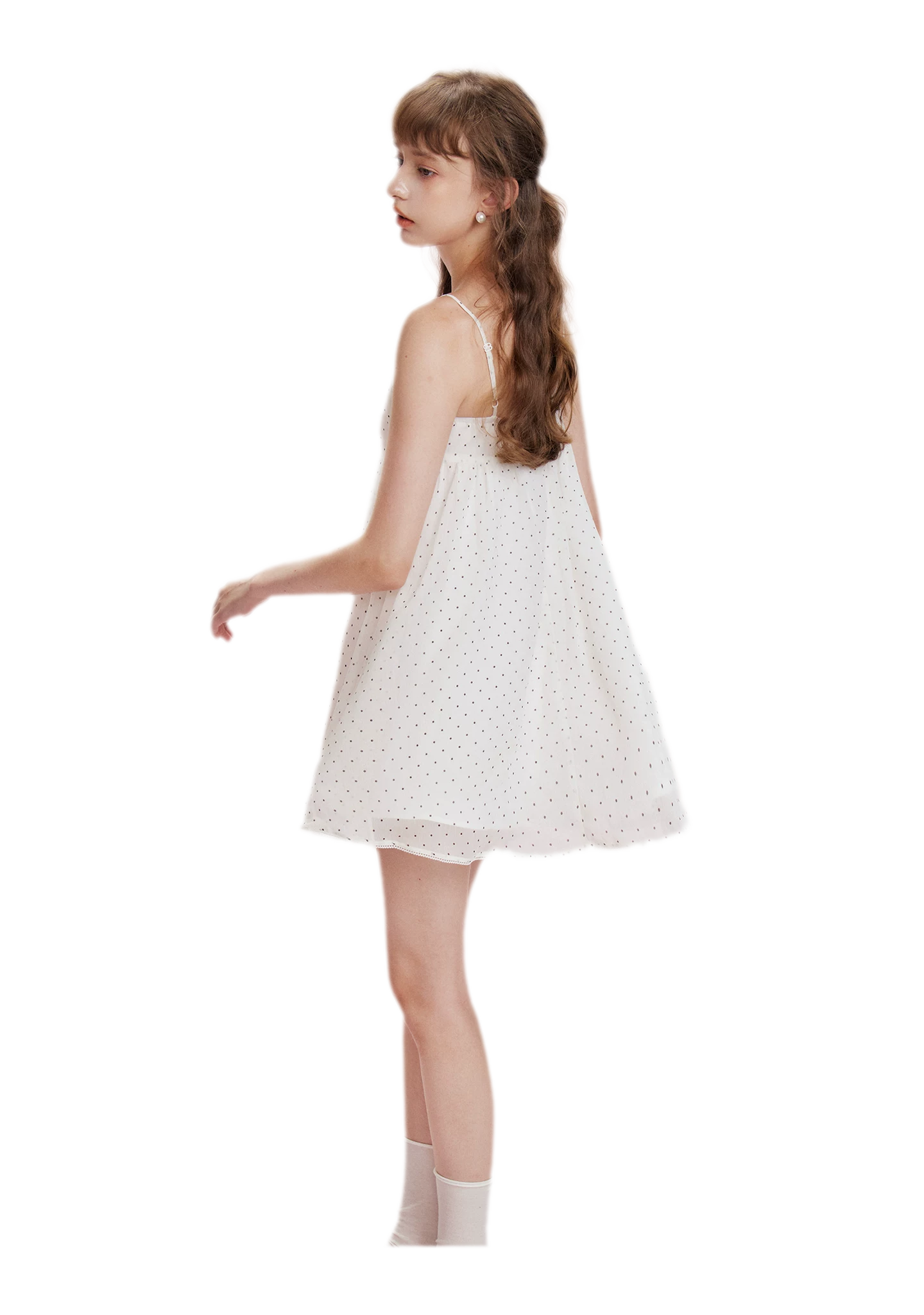 Chiffon Polka Dot Dress