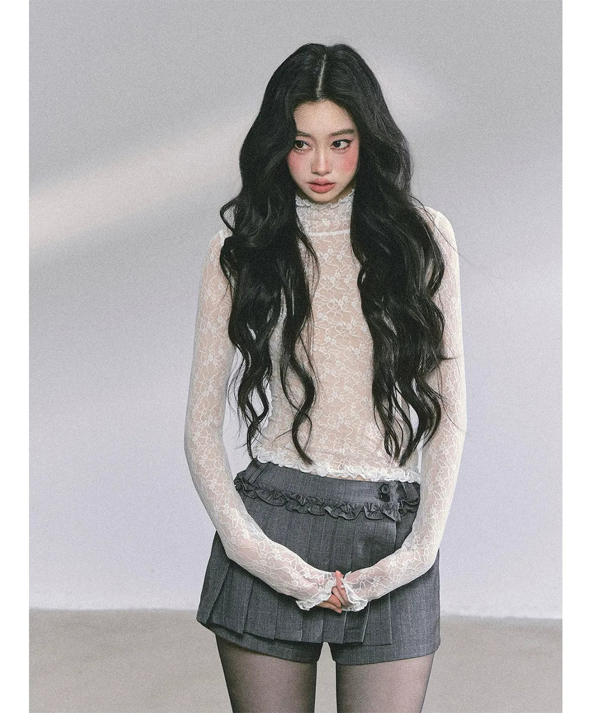 Lace Semi Sheer T-Shirt