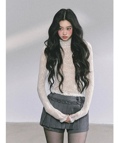 Lace Semi Sheer T-Shirt