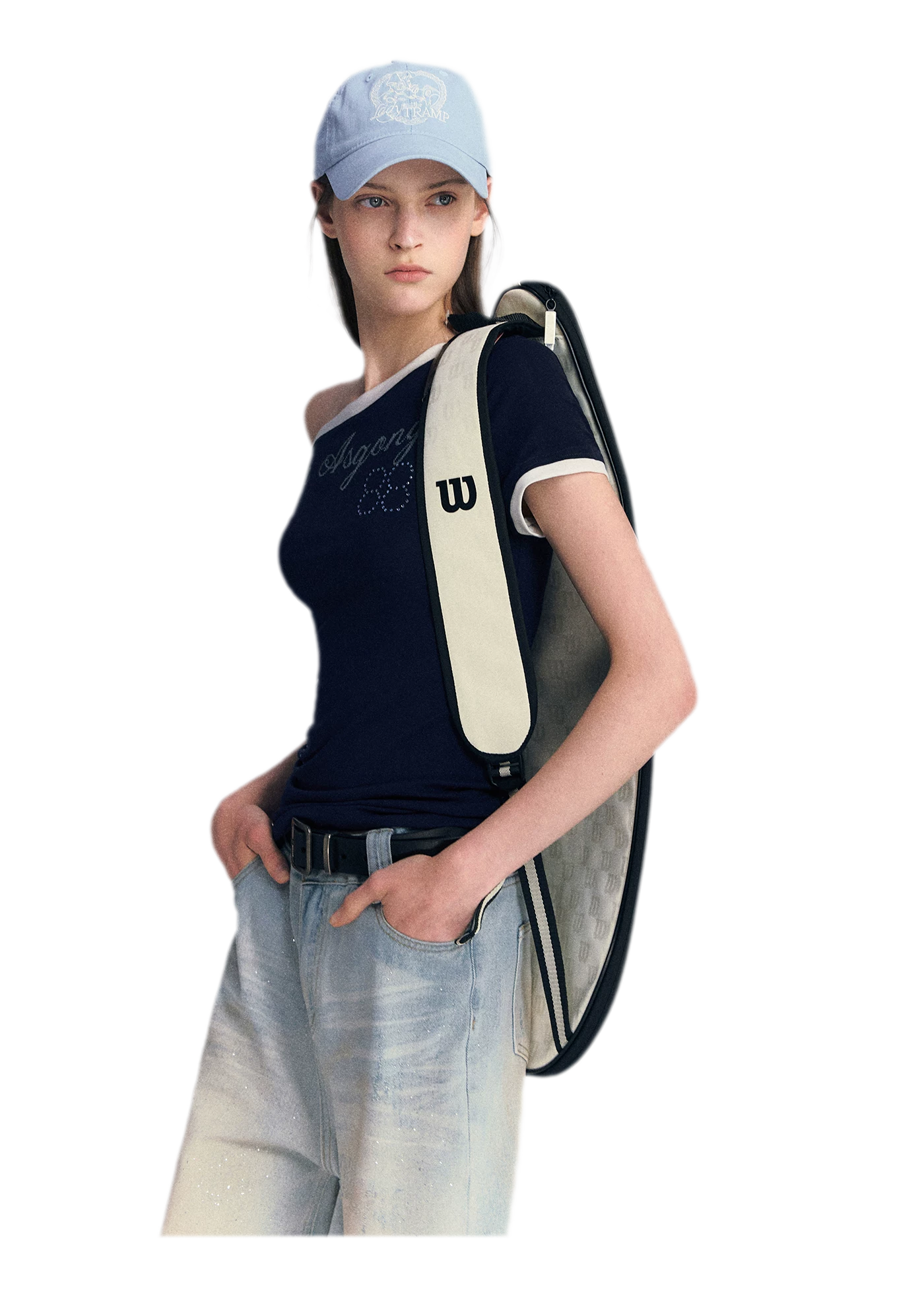 Lyocell Off-Shoulder Tee