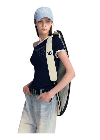 Lyocell Off-Shoulder Tee
