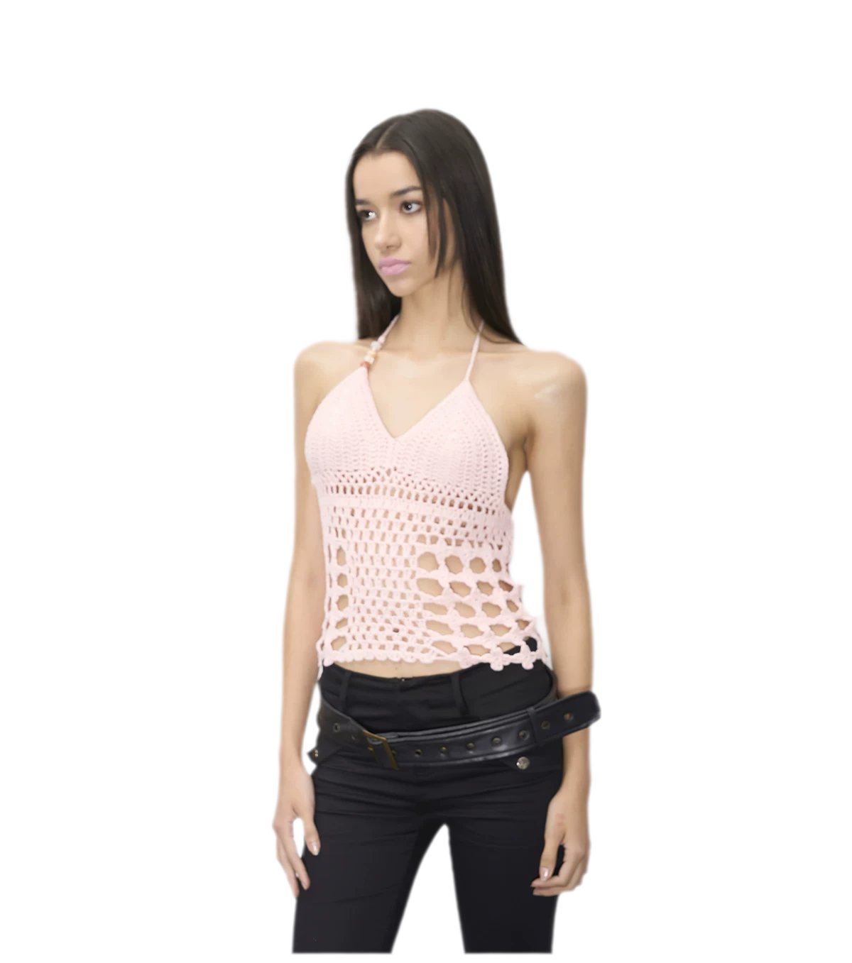 Handmade Crochet V-Neck Top