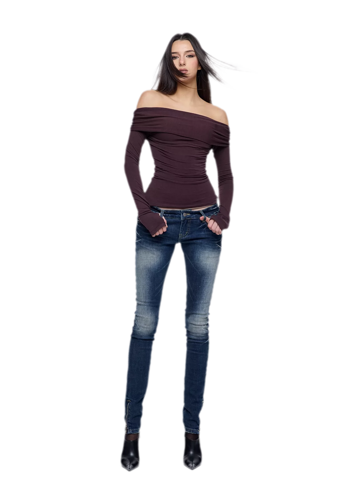 Square Neck Ruched Top