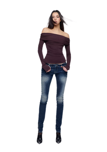Square Neck Ruched Top