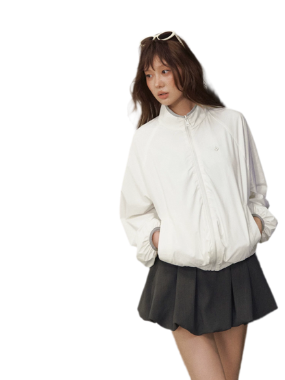 Polka Dot Collar Jacket
