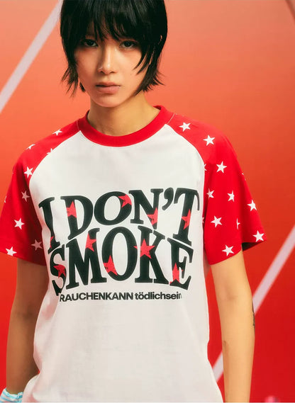 Cotton Star Print T-Shirt