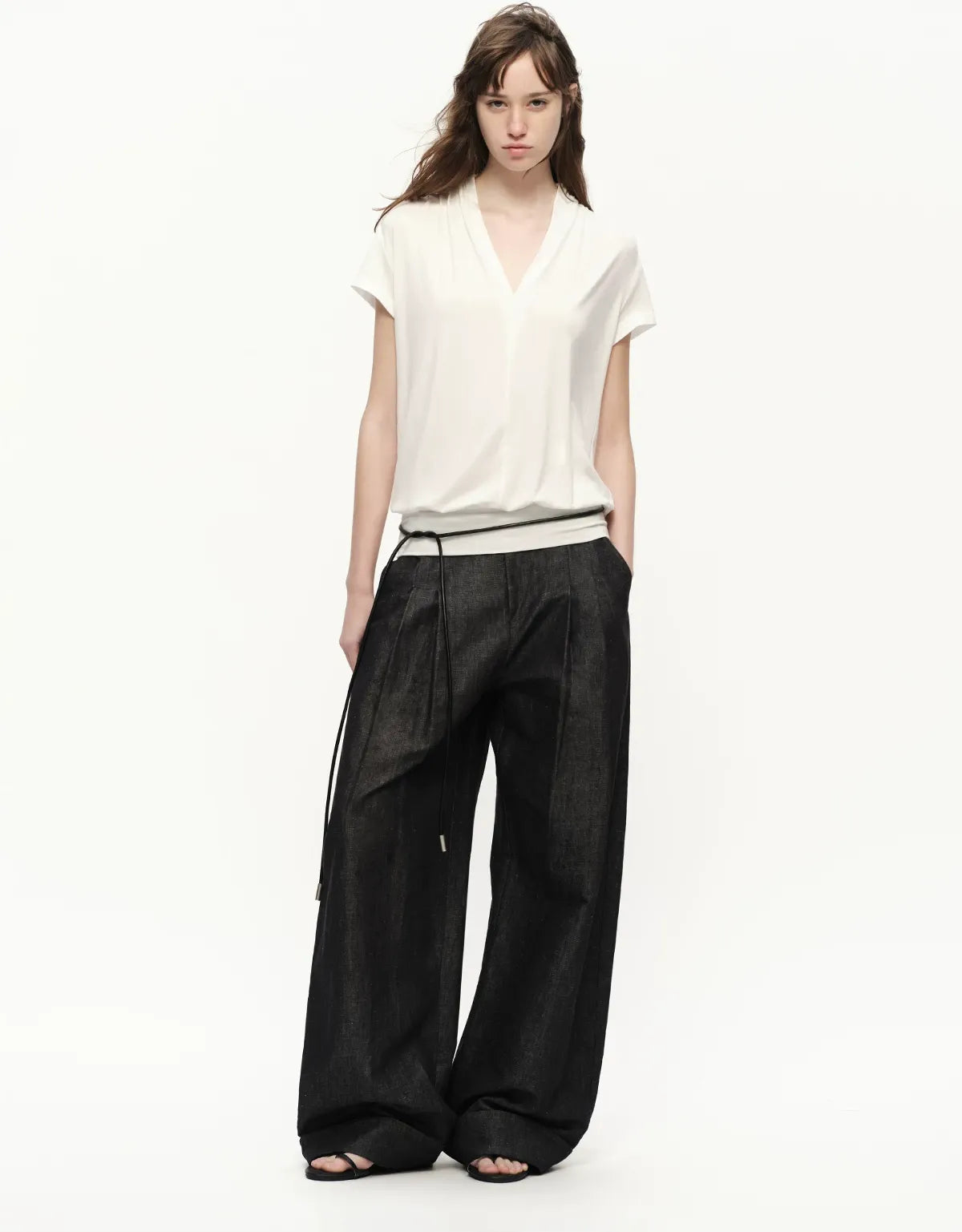 Lyocell V-Neck Tee