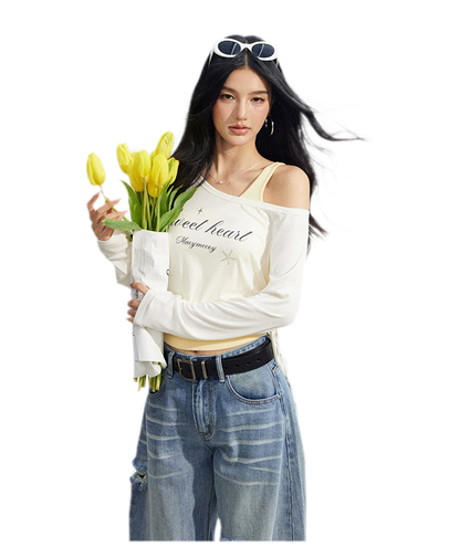 Layered One-Shoulder Top