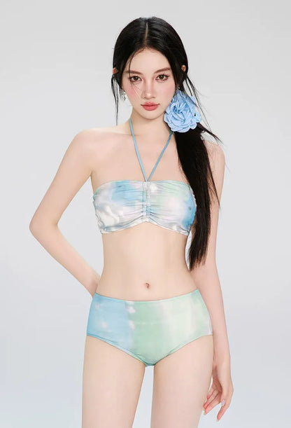Four-Piece Ruched Bikini Set