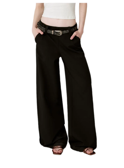 Soft Structured Wide-Leg Trousers