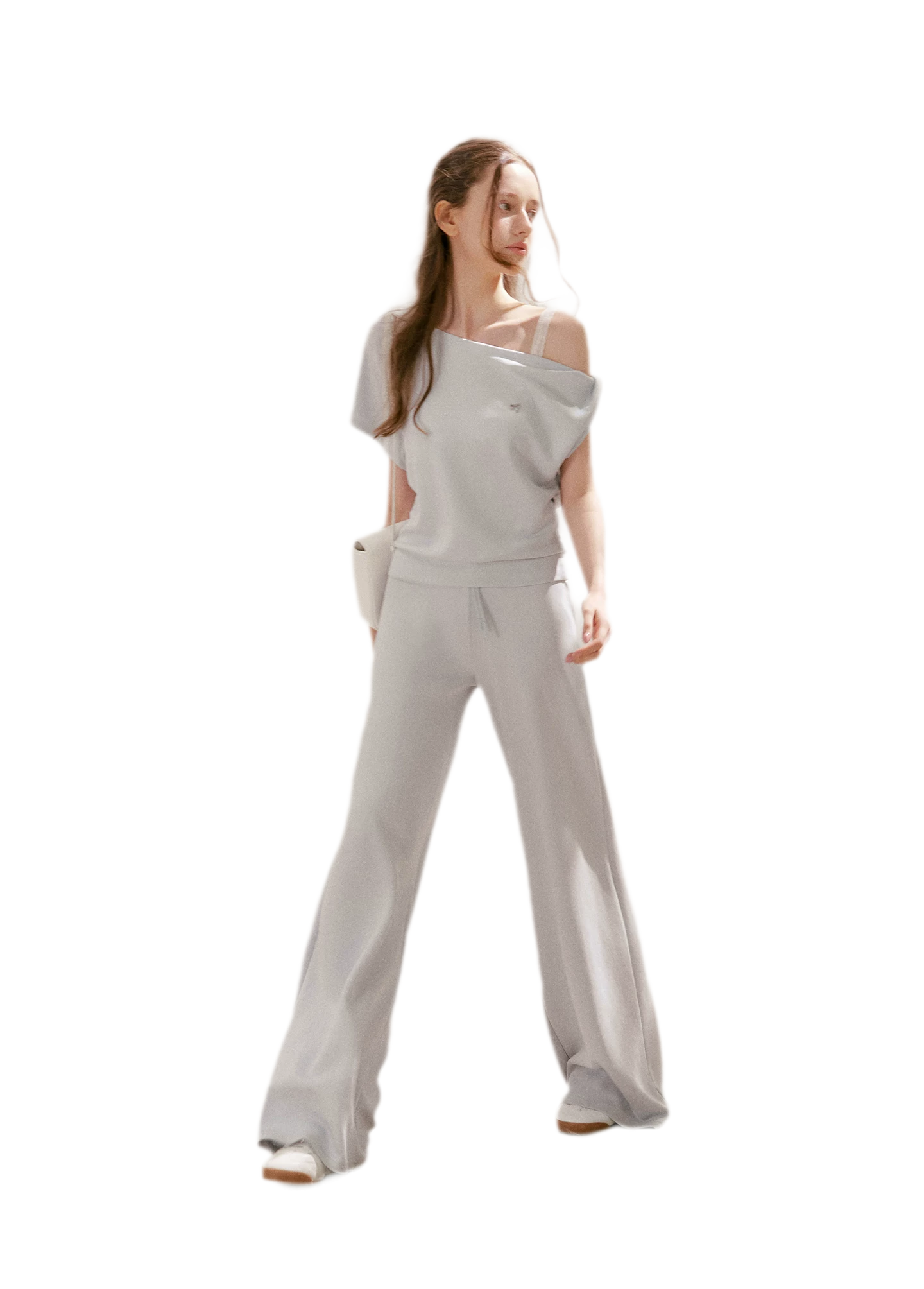 Airy Layered Lace Drawstring Pants