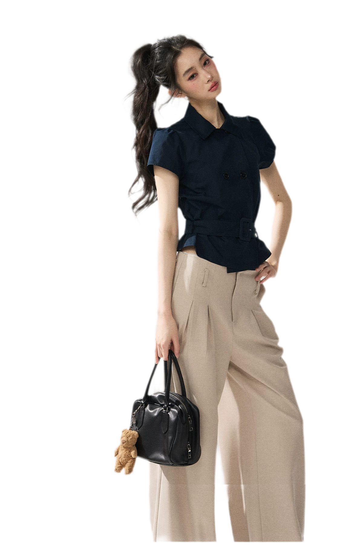 Blazer Inspired Waist T-shirt