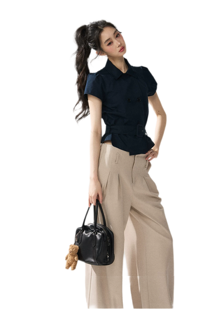 Blazer Inspired Waist T-shirt