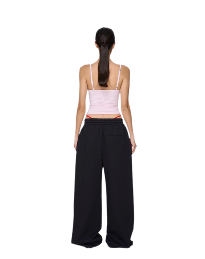 Air Cotton Wide-Leg Sweatpants