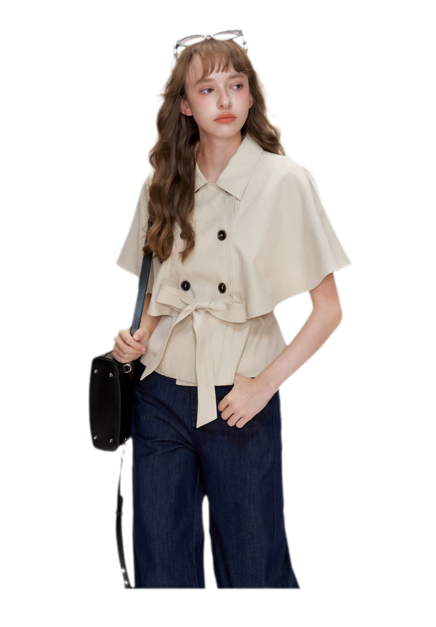 Lyocell Cotton Cape Jacket