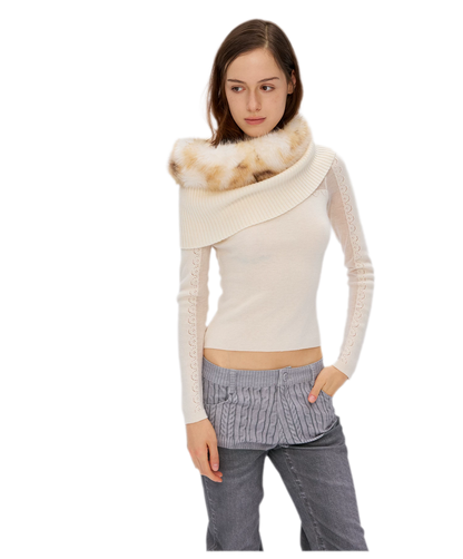 Wool Rib Knit Top