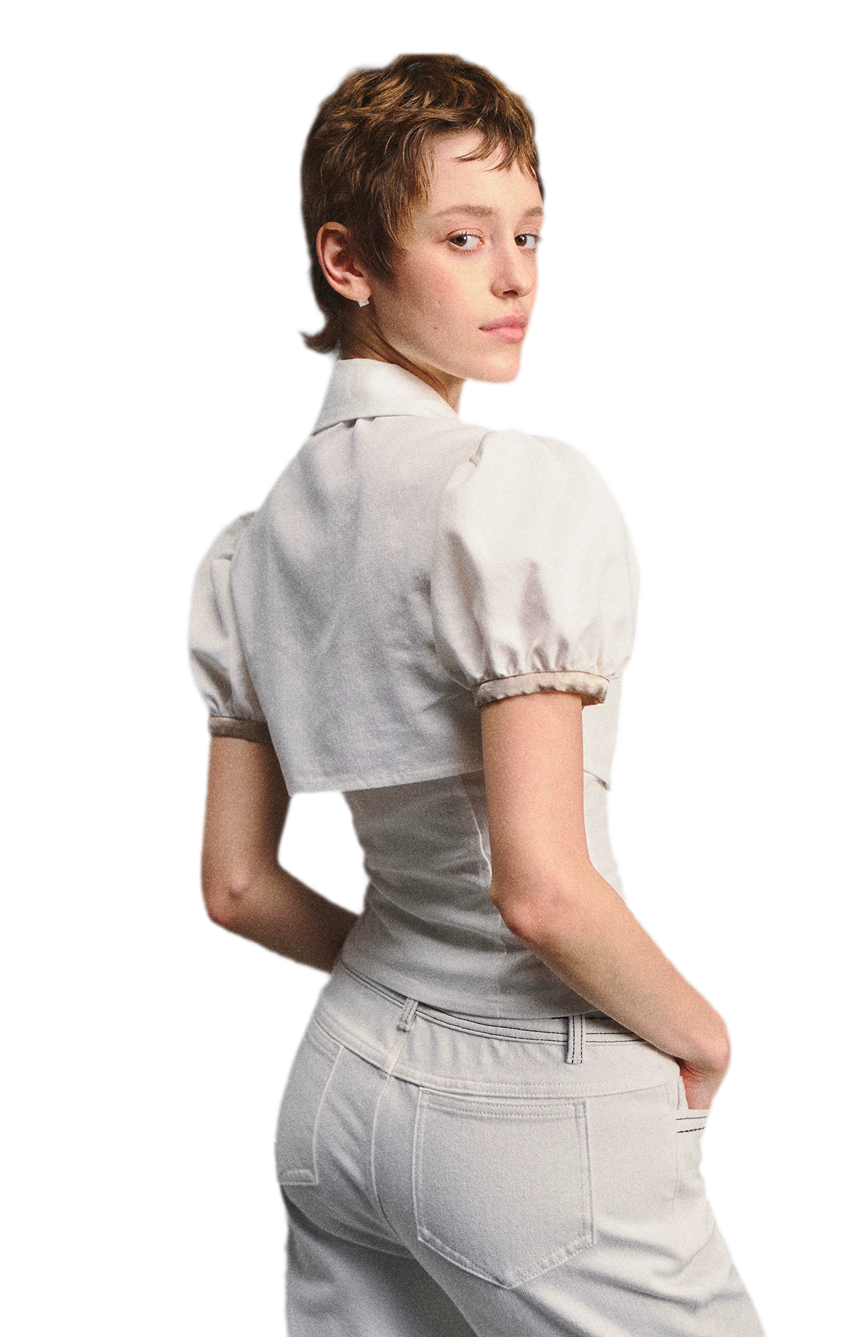 Collared Two-Piece Top