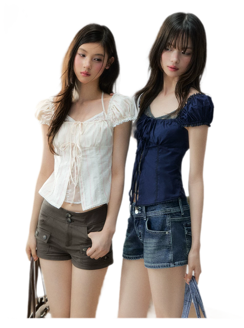 French Lace Puff Blouse